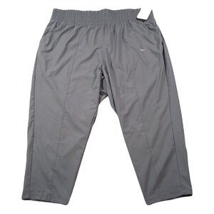 Nike One Ultra High Rise Pants Womens 3X‎ Plus Size Smoke Grey Dri-FIT $70 NEW
